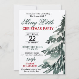 Convite Festa de Árvore de Natal Bloqueada