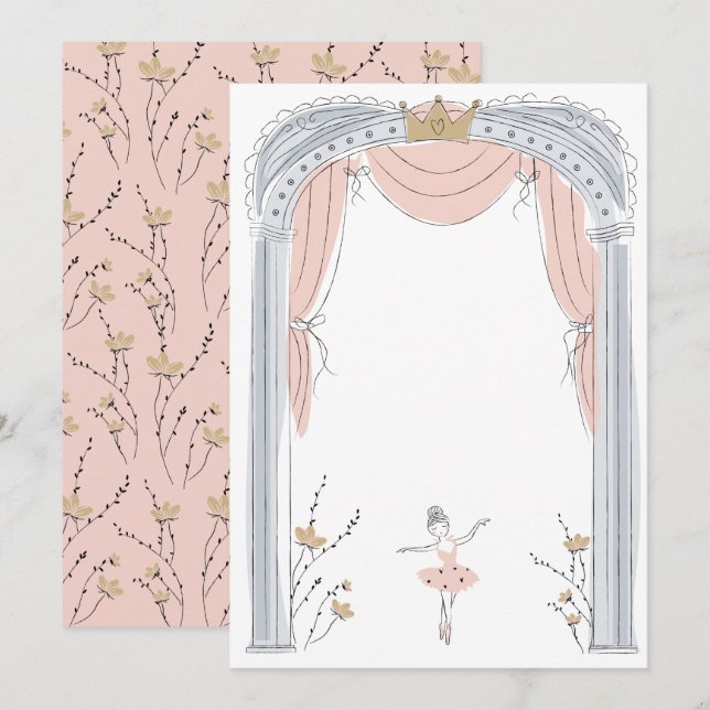 Convite Festa de Balé do DIY Vazio (Frente/Verso)