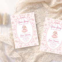 Festa de Bebê Menina Coelho Rosa Fofa