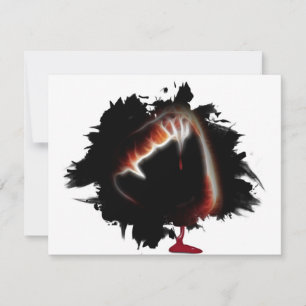 Convite Festa de Beijo da Morte de Vampiro