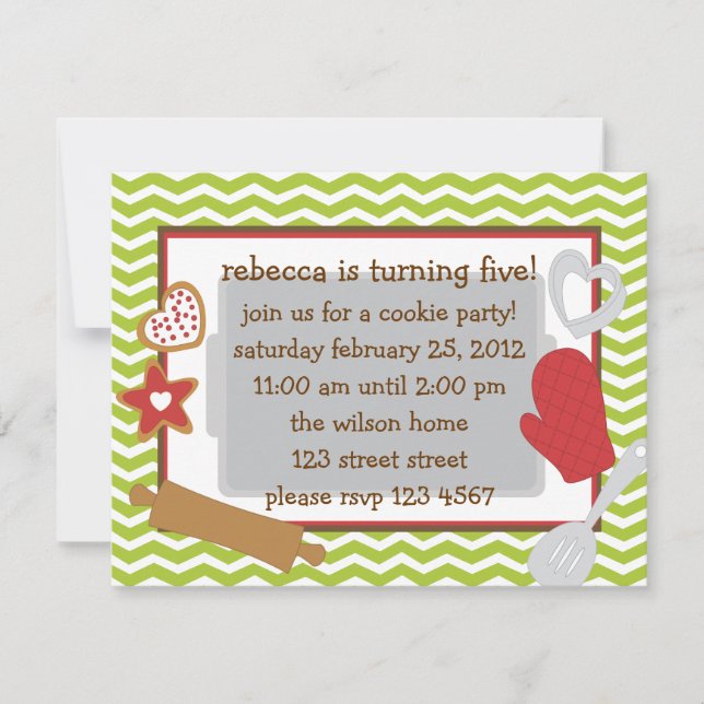 Convite Festa de Biscoito! (Frente)