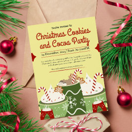 Convite Festa de Biscoito e Cacau de Natal