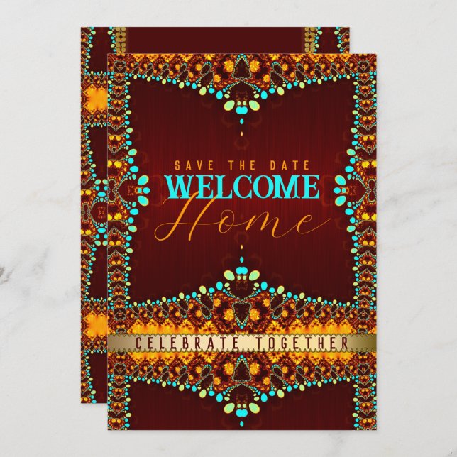 Convite Festa de Boas-Vindas da Boêmia Oriental (Frente/Verso)