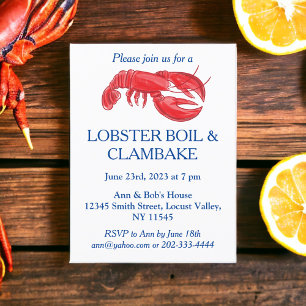 Convite Festa de Boil & Clambake Red Lobster