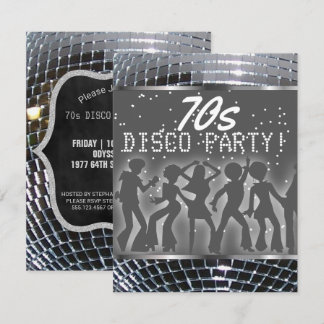 Convite Festa de Bola de Disco de Prata| Parte retroativa