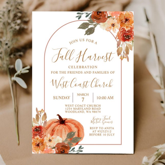 Convite Festa De Bombaim De Colheita De Queda, Fim Da Comu (Criador carregado)