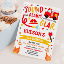 Festa de Bombeiros de Aniversário do Fireman