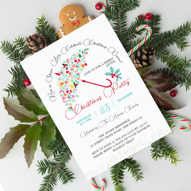 Convite Festa de Brunch, Chá de Ano Novo do Natal Sagrado (Criador carregado)