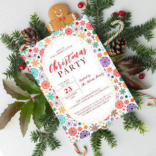 Convite Festa de Brunch, Chá de Ano Novo do Natal Sagrado
