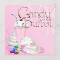 Festa de Buffet de Candy Rosa