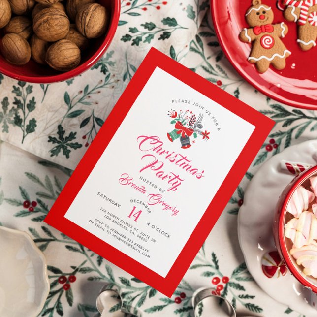 Convite Festa de Buquê de Abençoados e Flores de Natal (Criador carregado)