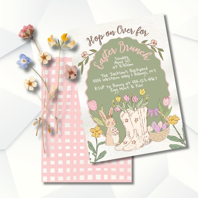 Convite Festa de caça ao ovo do Brung, Páscoa Ocidental (Criador carregado)