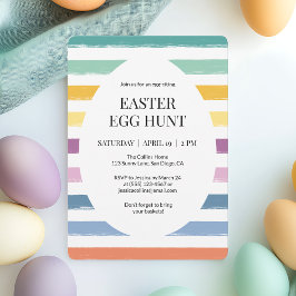 Convite Festa de Caça de Ovo de Páscoa, Colorida, Rosa Sim