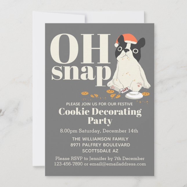 Convite Festa de Cachorro de Natal (Frente)