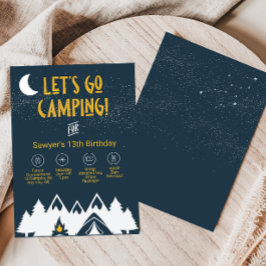 Convite Festa de Camping