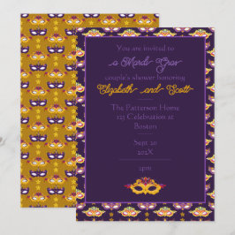 Convite Festa de Carnaval Mardi Gras