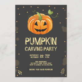 Convite Festa de Carvões de Abóbora de Aboborinha Aniversá