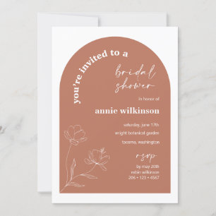 Convite Festa de casamento do Chá de panela traseiro