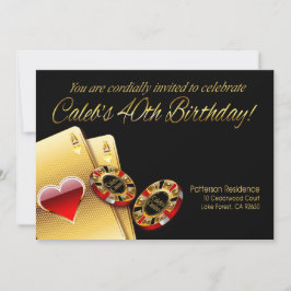 Convite Festa de Cassino do Caleb PERGUNTE-ME PARA COLOCAR