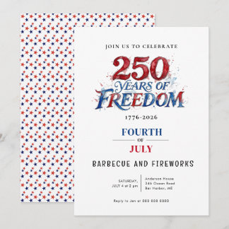 Convite Festa de Celebração da América 250