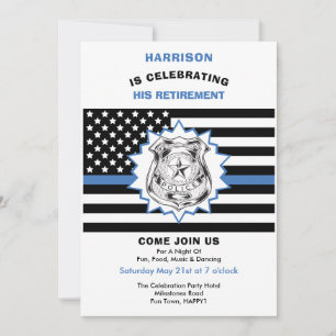 Convite Festa de Celebração da Linha Azul Fino da Políc