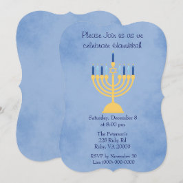 Convite Festa de Celebração do Hanukkah