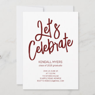 Convite Festa de Celebração do vamos com Foto