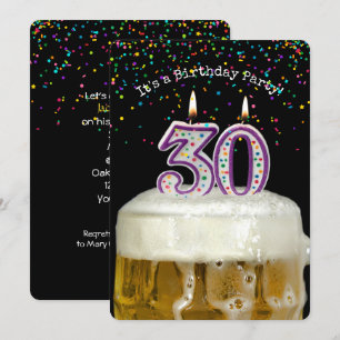 Convite Festa de Cerveja aniversário de 30 anos