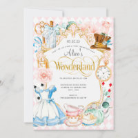 Festa de chá Alice no aniversário de uma garota ro