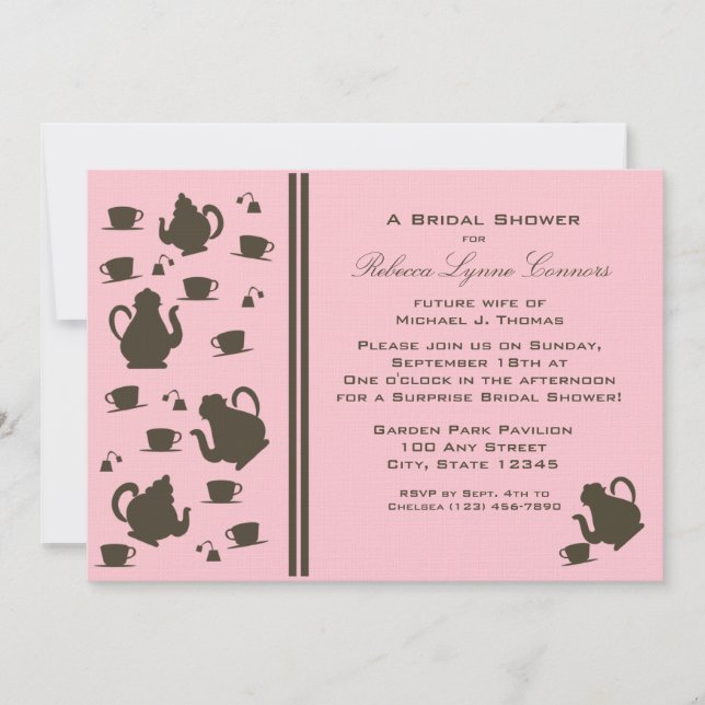 Convite Festa de chá/Chá de panela (Frente)