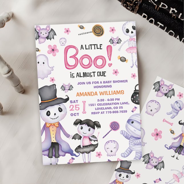 Convite Festa de Chá da Menina Fantasma (Criador carregado)