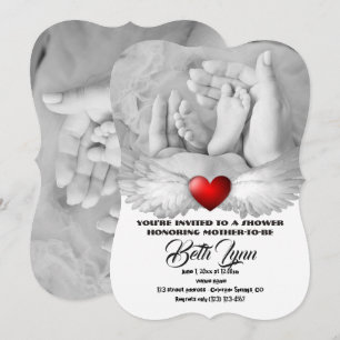 Convite Festa de Chá de Bebê Esperando o Destino do Destin