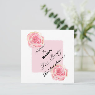 Convite festa de chá de boas-vindas