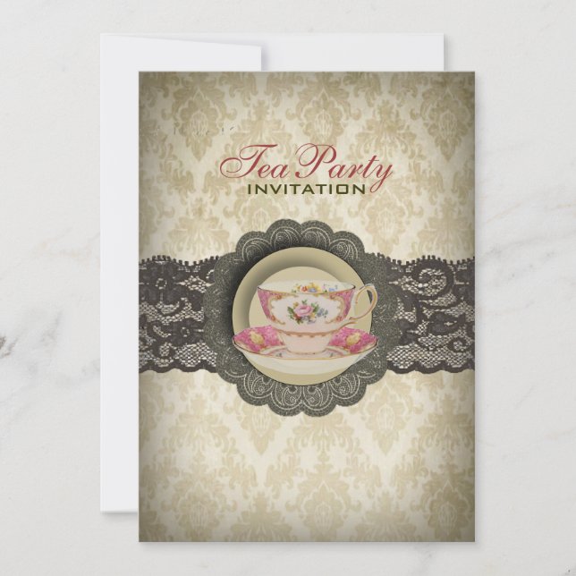 Convite Festa de Chá de Bridal do Campo (Frente)