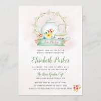 Festa de chá de chá de panela cor-de-rosa com aqua