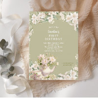 Festa de Chá de Jardim Flor Qualquer Aniversário d