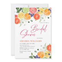 Festa de Chá de Noiva Floral Cítrica Iluminada