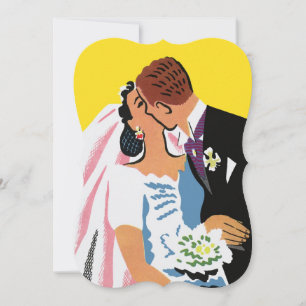 Convite Festa de Chá de Noiva Vintage, Noiva Retro Casamen