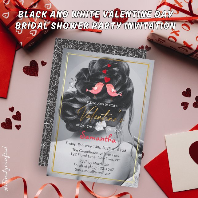 Convite Festa de Chá de panela do Dia dos Namorados Negro  (Criador carregado)