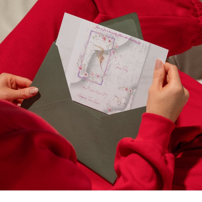 Convite Festa de chá encantadora (Criador carregado)