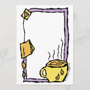 Convite Festa de chá personalizável e bonita / Chá alta