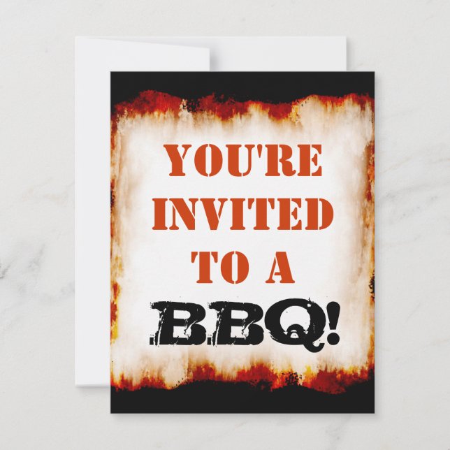 Convite Festa de CHURRASCO!Convite (Frente)