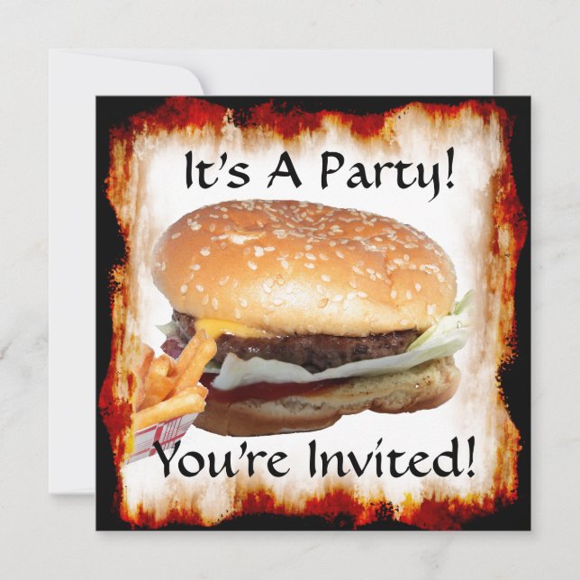 Convite Festa de CHURRASCO!Convite (Frente)