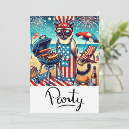 Convite Festa de Churrasco do Gato no Dia da Independência