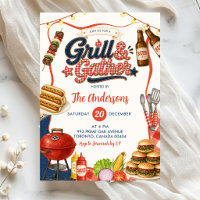 Festa de Churrasco Gingham Denim Grill & Gather