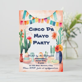 Convite Festa de Cinco De Mayo