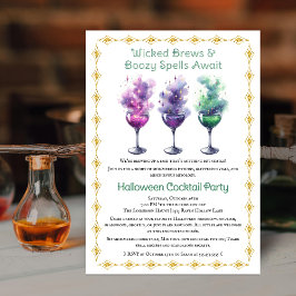 Convite Festa de Cocktail de Halloween