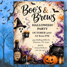 Festa de Cocktail de Halloween Boo's & Brews