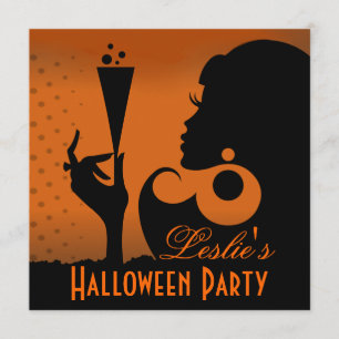 Convite Festa de Cocktail Feliz Halloween