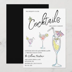 Convite Festa de Cocktail Moderna